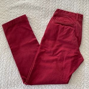 JCrew Men’s Red Chinos